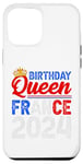 Coque pour iPhone 13 Pro Max Anniversaire Reine France Filles Voyage 2024 Fête Femmes
