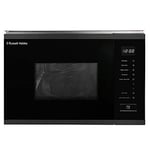 Russell Hobbs Built in 20 Litre Touch Control Digital Microwave with Grill, Defrost Setting, 5 Power Levels, 8 Autocook Settings, Dark Steel, 1 Year Guarantee RHBM2002DS