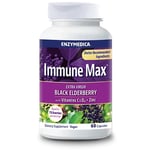Enzymedica Immune Max Black Elderberry med C, D3 & Zink