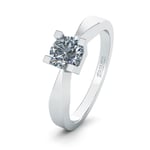 Henrik Ørsnes Design 14 karat vitguld Ring Med Diamant 0,50 Carat W/SI