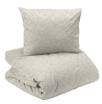 Junis Beige Blommor Bäckebölja Bäddset Enkeltäcke 150x210 Redlunds