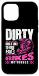 iPhone 12/12 Pro Dirt Bike 'Dirty Girls Like To Ride Big Bikes' Fun Motocross Case