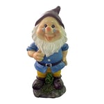 VERDELOOK Nano avec Lunettes de Jardin en polyrésine Statue décoration Jardin extérieur Maison