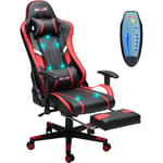 Insma - Chaises de Gaming Chaise de Bureau avec Fonction massage 7 points Douxlife GC-RC03 Siège de bureau pivotant avec support lombaire avec