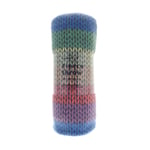 COUNTRY CLUB Rainbow knit fleece throw