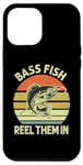 iPhone 12 Pro Max Bass Fish reel them in Perch Fish Fishing Angler Predator Case