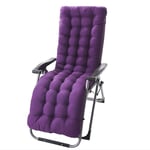 JIFNCR Lounge Chair Cushions Recliner Garden Chair Pad Soft Foam Flakes Seat Cushion Double-Face Thick Mat High Back Chair Cushion Portable Durable Sun Lounger Mattress,Purple,48 * 170 * 8cm