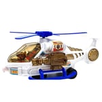 PEBBLE HUG Police Helicopter Toy, Bump And Go Helicopter Toys,