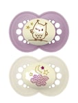 Mam Original Night 6-16M Silic Pink 2P Baby & Maternity Pacifiers & Accessories Pacifiers Pink MAM