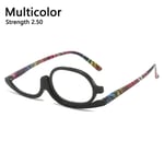 Roterande smink Läsglasögon Vikbara glasögon MULTICOLOR Multicolor Strength 2.50-Strength 2.50