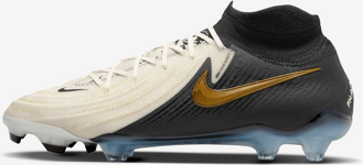Nike Fg High-top Football Boot Phantom Luna 2 Elite Jalkapallokengät WHITE/METALLIC GOLD COIN/BLACK