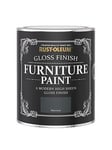 Rust-Oleum Gloss Furniture Paint Black Sand 750Ml