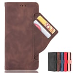 MingMing Wallet Case for OnePlus Nord N10 5G Case, Retro Style Wallet Magnetic Cover with Credit Card Slots and Flip Stand, Leather Phone Case Compatible with OnePlus Nord N10 5G, Brown