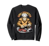 Bigfoot BBQ Grillsquatch Sasquatch Barbecue Grill Cook Chef Sweatshirt