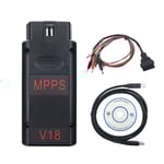 Mpps V18 Obd2 Diagnostikverktyg Huvud + Tricore + Multiboot V18.12.3.8 Med Breakout Tricore Kabel