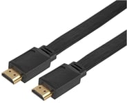 PRO SIGNAL High Speed HDMI Lead Male to Male Low Profile Gold Plated 10m Black