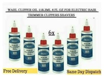6x WAHL CLIPPER OIL 118.3ML 4 FL OZ FOR ELECTRIC HAIR TRIMMER CLIPPERS SHAVERS