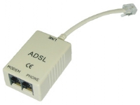 Lindy ADSL-Splitter, Grå, 3 x RJ11