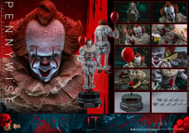 CLEARANCE SALE! DPD 1/6 HOT TOYS MMS555 IT: CHAPTER TWO CLOWN PENNYWISE FIGURE