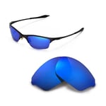 Walleva Polarized Ice Blue Replacement Lenses For Oakley Half Wire XL Sunglasses