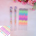 210p Multi Color Rainbow Refill Highlighters Gel Ink Pen 2