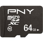 Micro Sd Memory Card With Adaptor Pny Performance Plus C10 (Capacit... NEW
