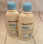 Aveeno Dermexa Daily Emollient Body Wash Very Dry Eczema Prone Skin Oats 2x300ml