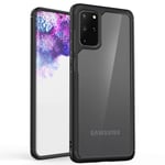 Samsung Galaxy S20 Plus Case, ORETech Hybrid Clear Case for Galaxy S20 Plus Phone Case Anti Scratch Transparent Hard PC Silicone TPU Bumper Frame Protective Cover for Galaxy S20 Plus 5G-6.7" Black
