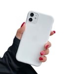LAMTOR Coque iPhone 12/Anti-Rayures Souple, [Améliorer la Protection de l'appareil Photo], Coque Antichoc en Caoutchouc Souple et Souple en Gel de Silicone de 6,1 Pouces，Blanc