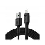 GC PowerStream | 2m Lightning Câble Nylon Chargeur Cable pour Apple iPhone 12 11 SE Pro/Max | iPhone X XR XS Max | iPhone 8 7 Plus | iPhone 6 6S 5 5C 5S Plus | iPad Air/Pro/Mini | iPod
