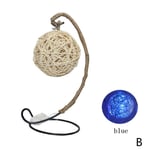 Led Creative Handmade Copper Wire Lamp Room Color Bedroom B Blue