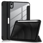 iPad mini 6 (2021) Fodral Tri-Fold PU Läder - Svart Svart