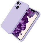 Coque pour iPhone 13 [antichoc] [résistant aux chutes], coque de protection robuste pour Apple iPhone 13, coque intégrale avec protection de l'objectif de l'appareil photo, anti-rayures,herbe violette