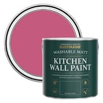 Rust-Oleum Pink Washable Kitchen Wall Paint in Matt Finish - Raspberry Ripple 2.5L