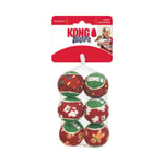 KONG Holiday Squeakair Ball 6-pack - S (5 cm)