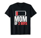 Mom of 2 Boys Funny Mom Surprise From Son Mother's Day Mama T-Shirt