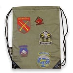 Call Of Duty Division Patches Backpack Drawstring Bag COD WWII World War 2 - NEW