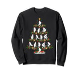 Lights Xmas Santa Field Hockey Player Christmas Tree Sweatshirt