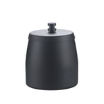 Rostfritt askfat med lock Outdoor vindtät askfat med halkfri bas för utomhus- och inomhusbruk Svart Black S