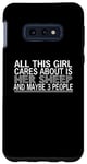 Coque pour Galaxy S10e Mouton amusant - This Girl Cares About Is Her Sheep