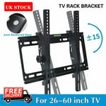 Tilt TV Wall Bracket Mount LCD For 32 37 40 42 46 48 50 55 INCH Monitor UK