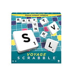 Mattel Games Scrabble Voyage, édition Miniature 20 x 20 cm, Jeu de Société et de Lettres, Version Française, CJT12