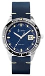 Accurist 72002 Dive Mens | Blue Dial | Blue Leather Strap Watch
