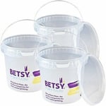 1 Litre Paint Kettle With Lids PACK OF 3 Betsy Group Buckets Mixing Pots Paint
