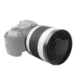 500mm F6.3 Ultra Telephoto Mirror Lens - Manual Focus Lens - for Long Distance Photography - for Canon EF Mount SLR Camera(white)