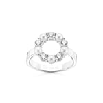 Sif Jakobs Biella Perla Sterling Silver Ring Med Sötvattenspärlor Och Zirconia SJ-R2432-PCZ-H