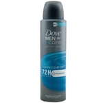 Dove Men Clean Comfort Deodorant Spray 1 X 150ml 72H Care Cream Anti-perspirant