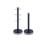 Tower Belle Mug Tree & Towel Pole Set, Stainless Steel, Midnight Blue T826172MNB