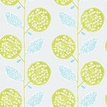 Galerie Tempo Leaf Wallpaper Paste the Wall Natural Floral Green Blue Beige