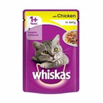 Whiskas 1+ Cat Pou With Chick In Jelly 3 For £1.19 100gm X 24